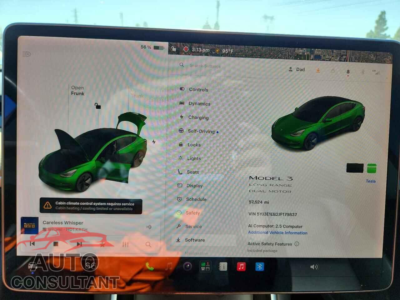 TESLA MODEL 3 2018 - 5YJ3E1EB2JF179837