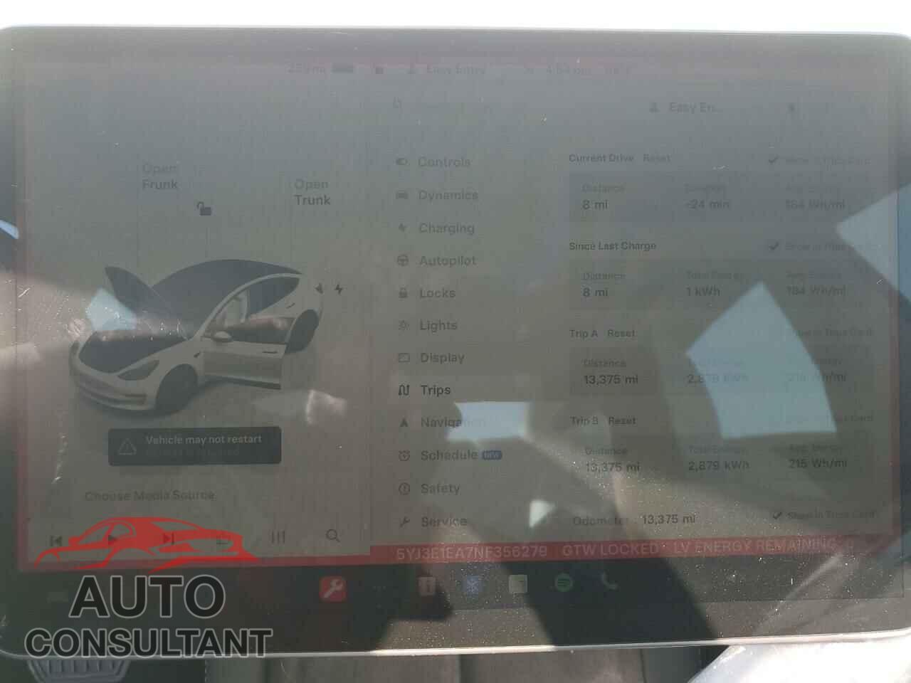 TESLA MODEL 3 2022 - 5YJ3E1EA7NF356279