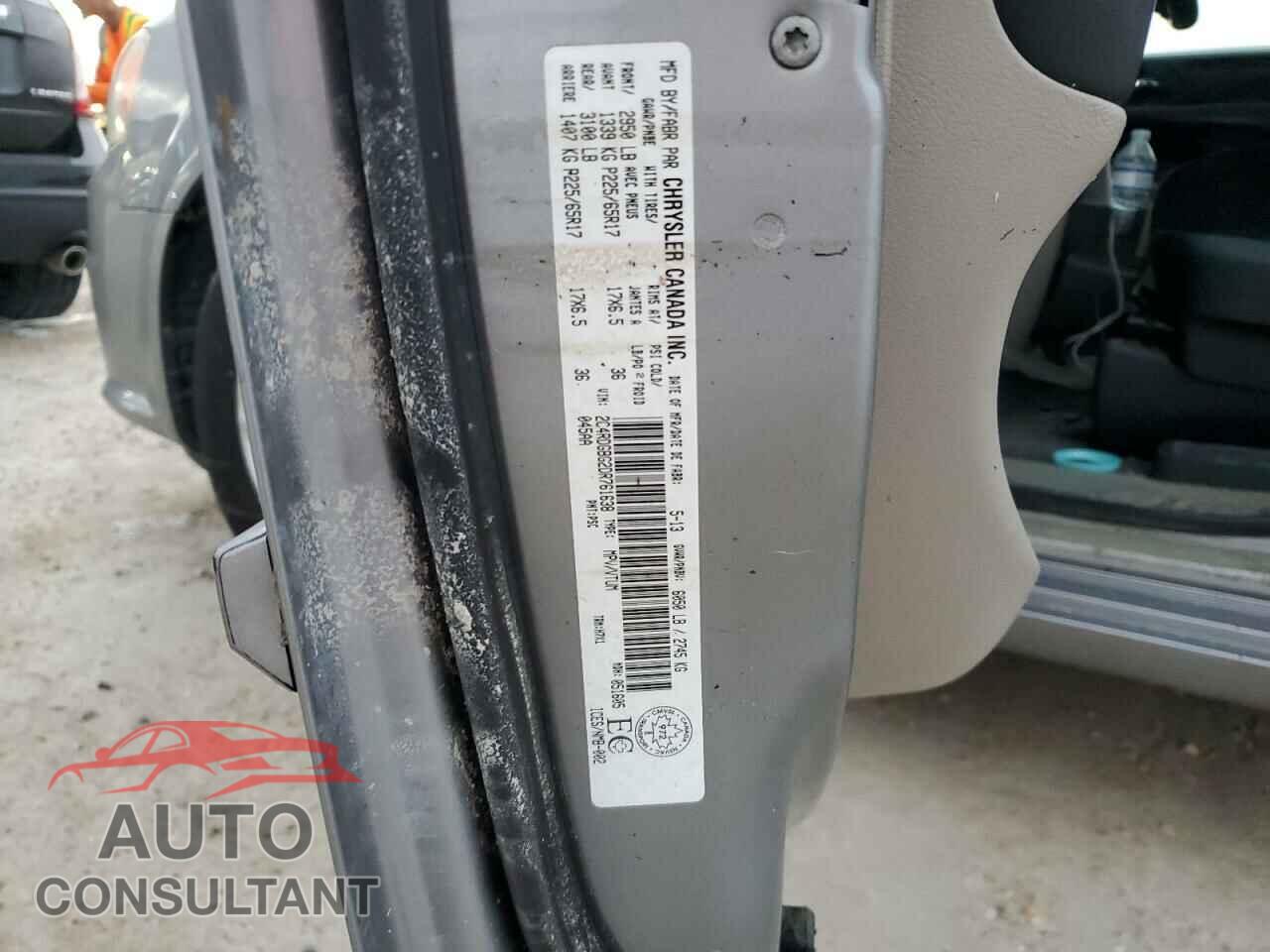 DODGE CARAVAN 2013 - 2C4RDGBG2DR761638