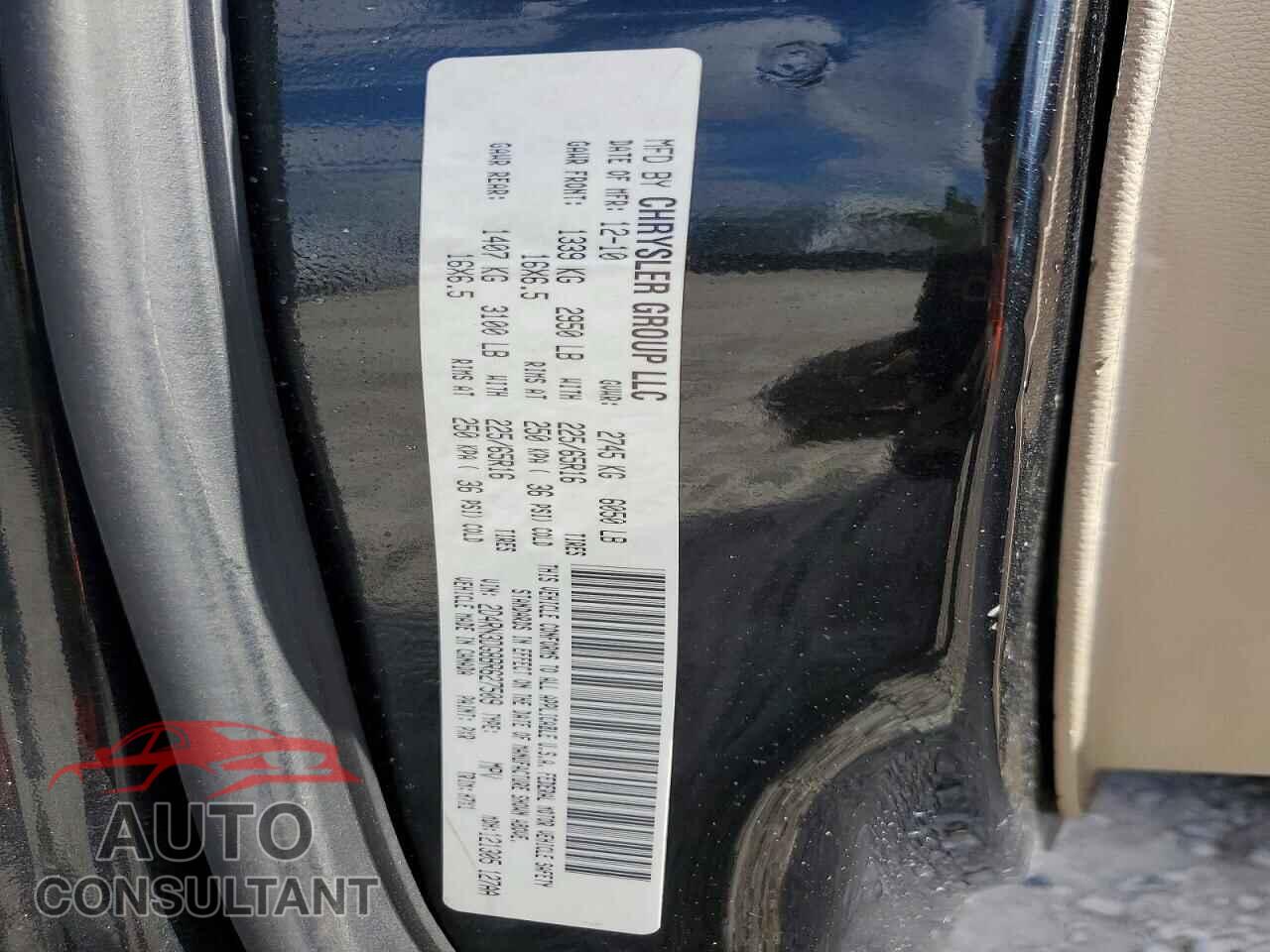 DODGE CARAVAN 2011 - 2D4RN3DG8BR627509