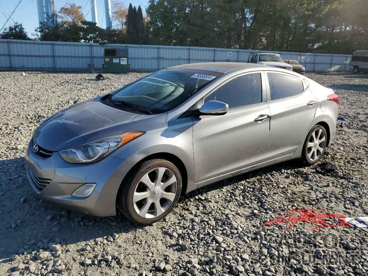 HYUNDAI ELANTRA 2012 - KMHDH4AE4CU317140