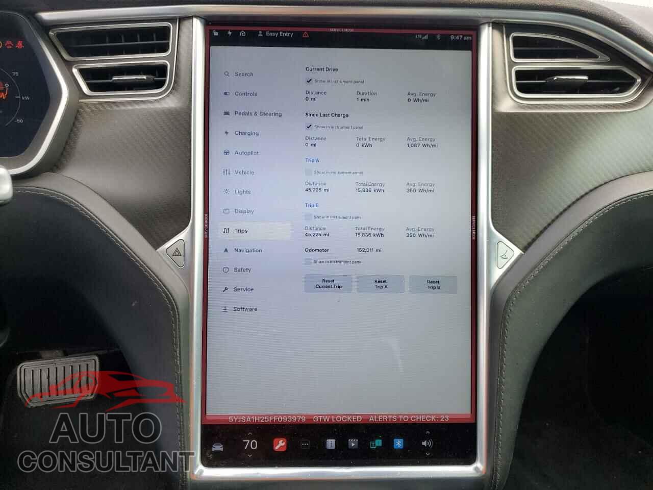 TESLA MODEL S 2015 - 5YJSA1H25FF093979