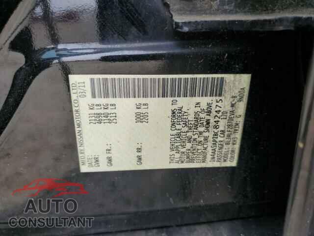 NISSAN MAXIMA 2011 - 1N4AA5AP1BC842475