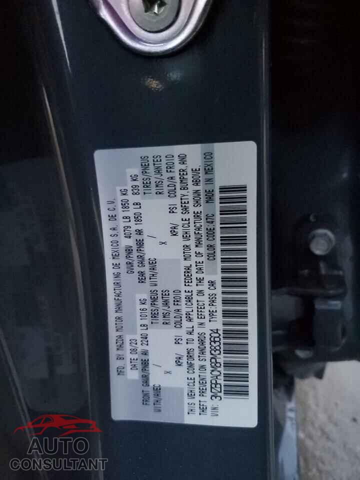 MAZDA 3 2023 - 3MZBPACM8PM383604