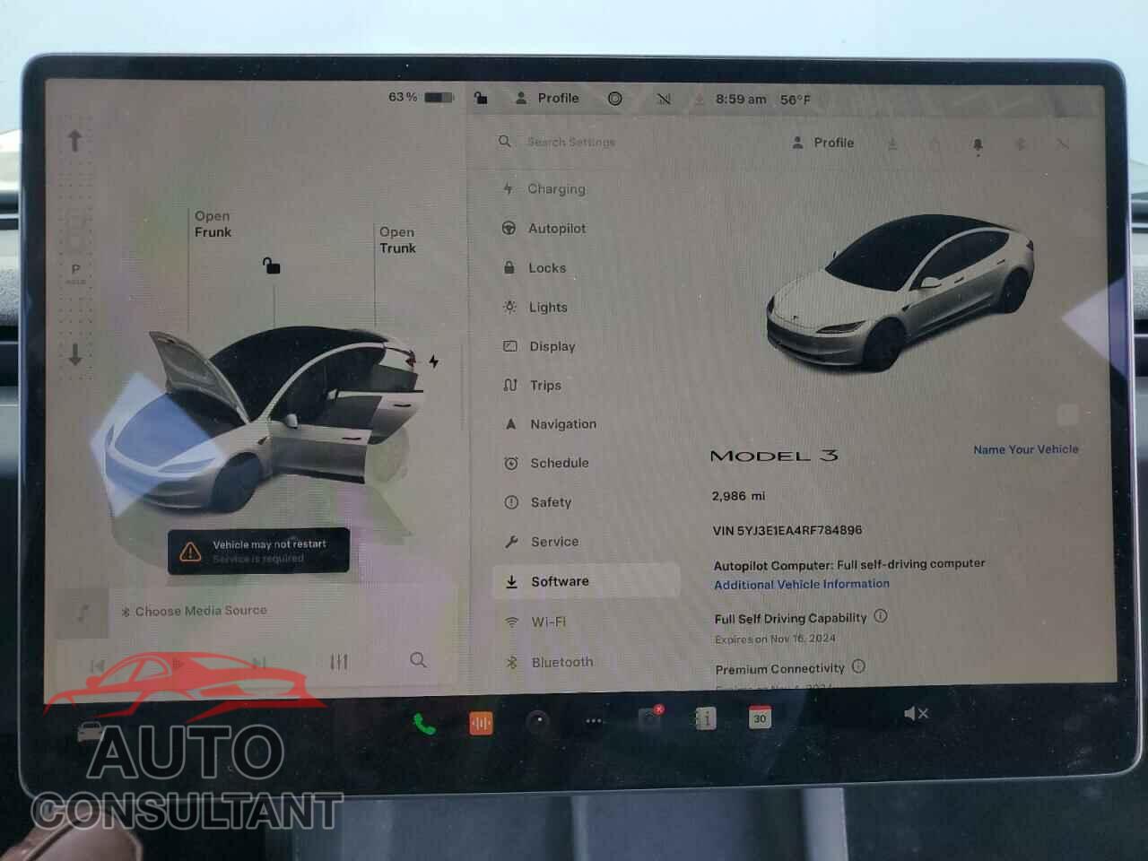 TESLA MODEL 3 2024 - 5YJ3E1EA4RF784896