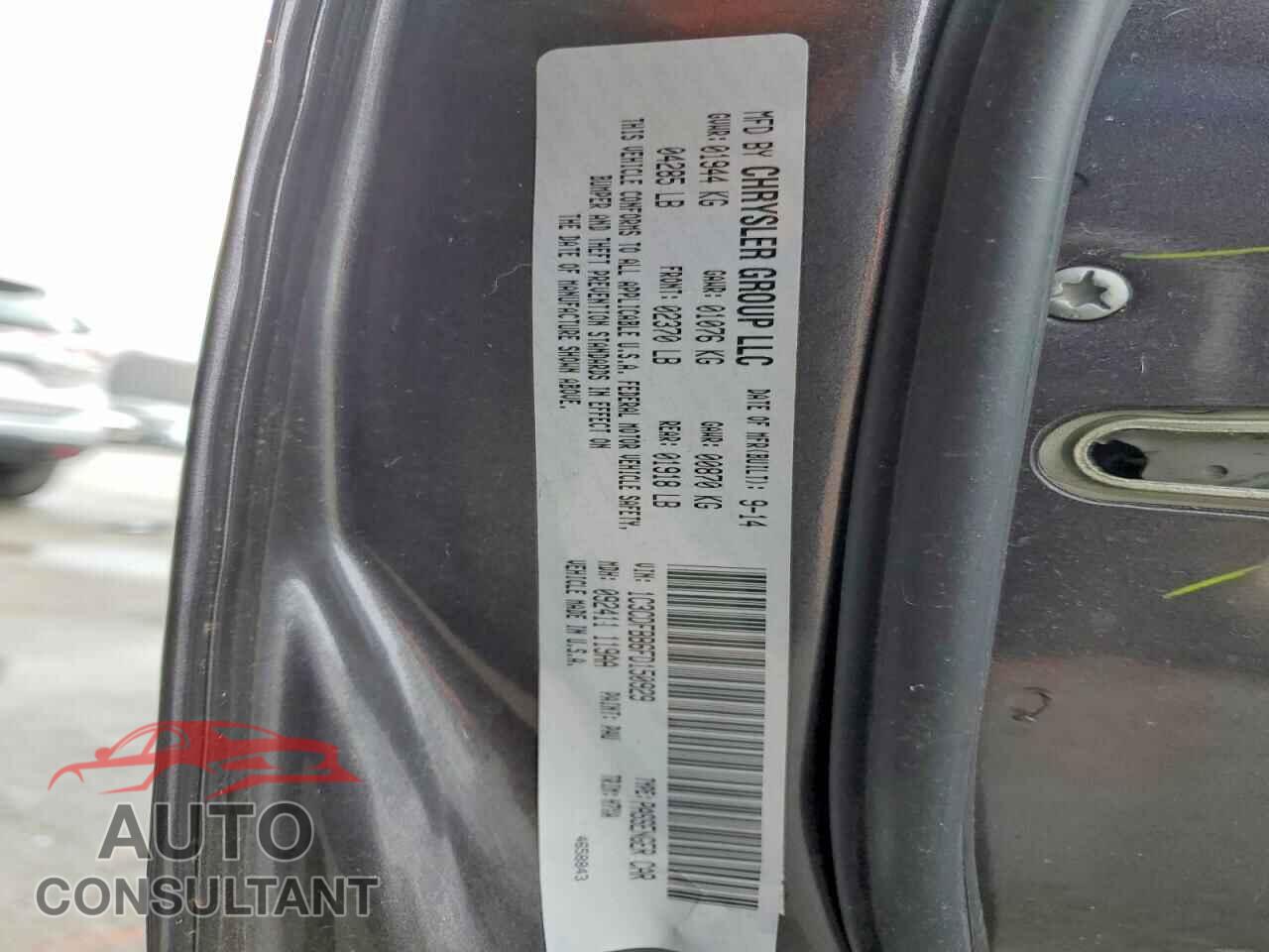 DODGE DART 2015 - 1C3CDFBB6FD150929