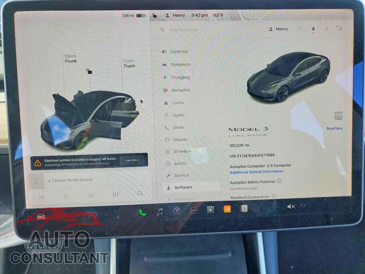 TESLA MODEL 3 2018 - 5YJ3E1EA8JF077689