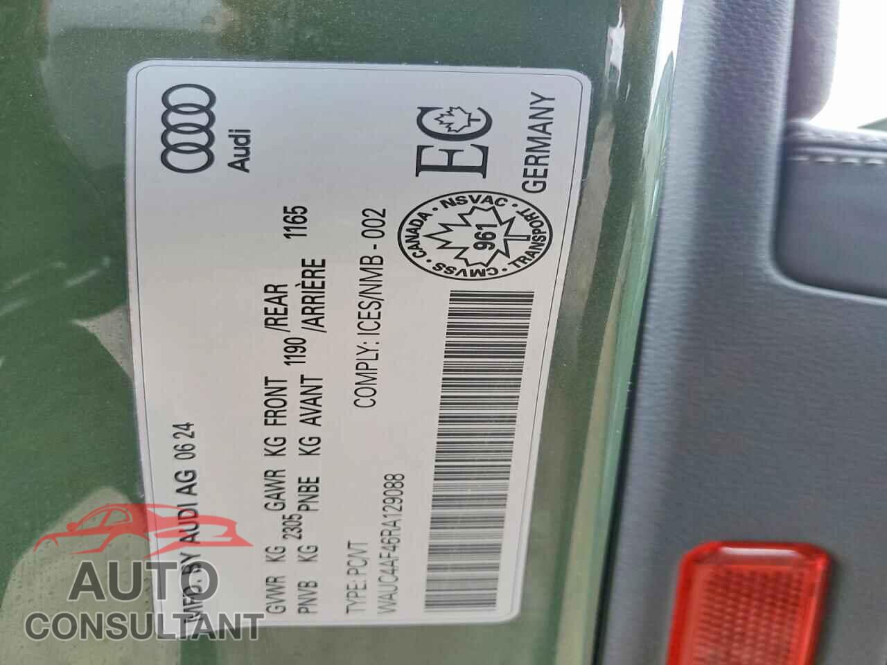 AUDI S4/RS4 2024 - WAUC4AF46RA129088