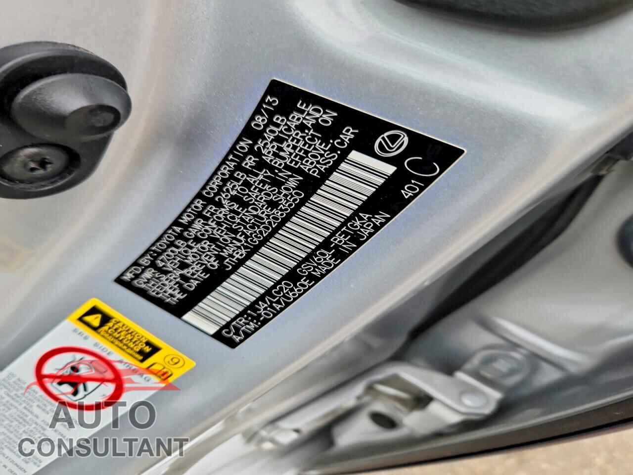 LEXUS ES350 2013 - JTHBK1GG2D2083550
