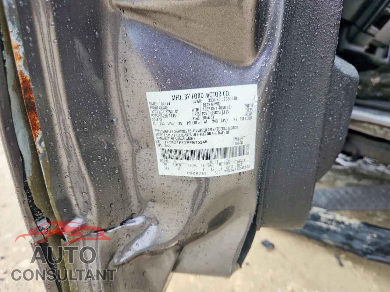 FORD F150 2014 - 1FTFX1EF2EFB75248