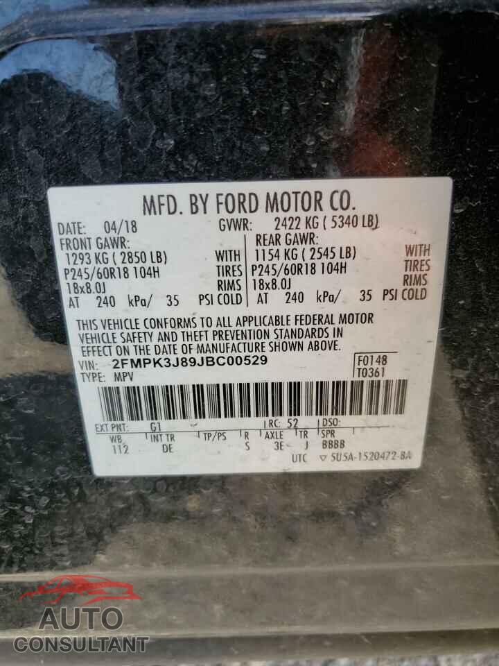 FORD EDGE 2018 - 2FMPK3J89JBC00529