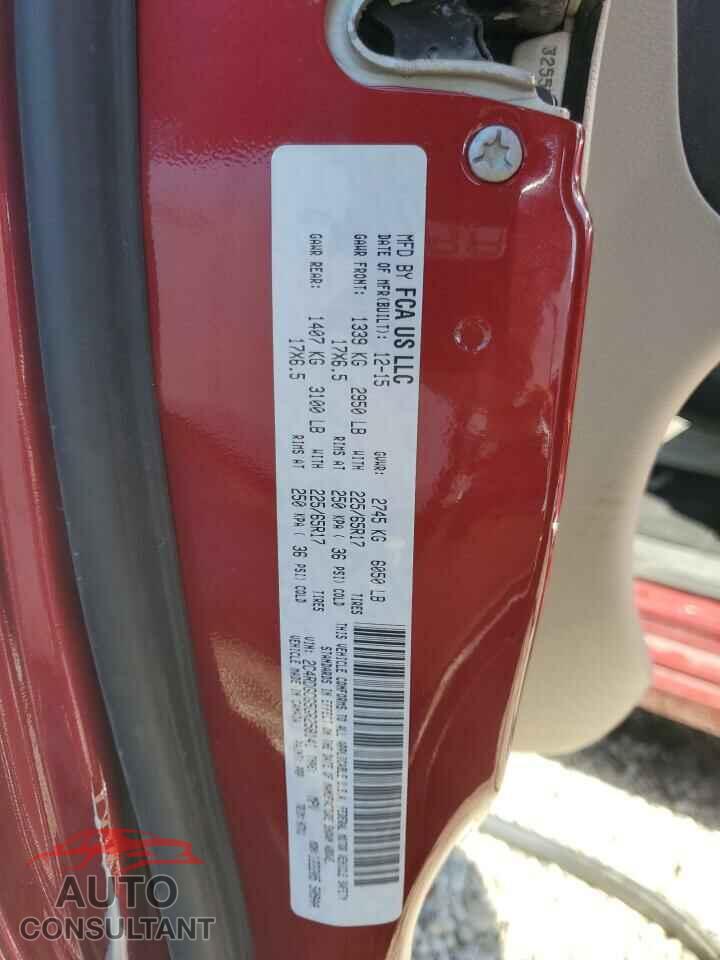 DODGE CARAVAN 2016 - 2C4RDGCG5GR258141