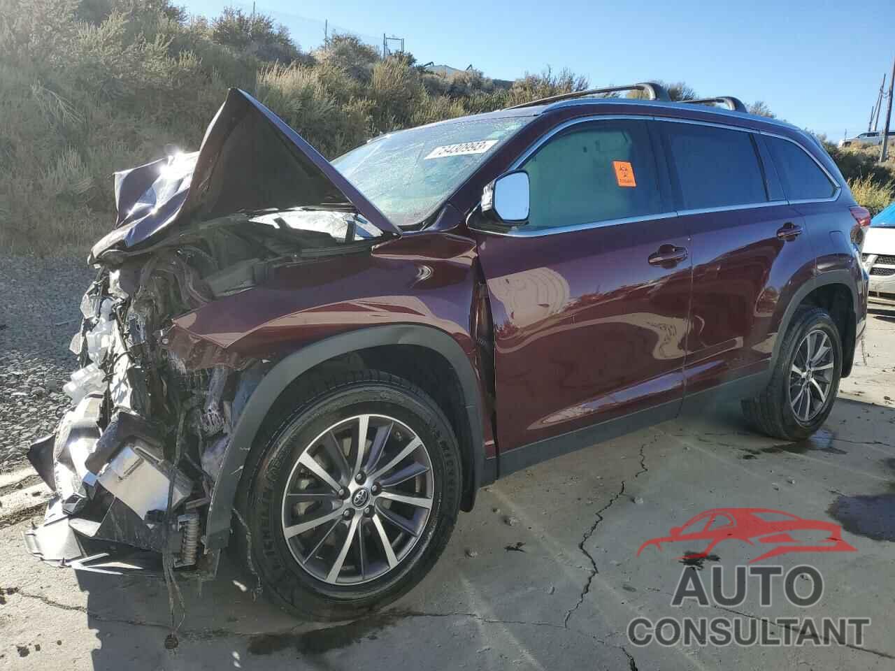 TOYOTA HIGHLANDER 2019 - 5TDJZRFH7KS714753