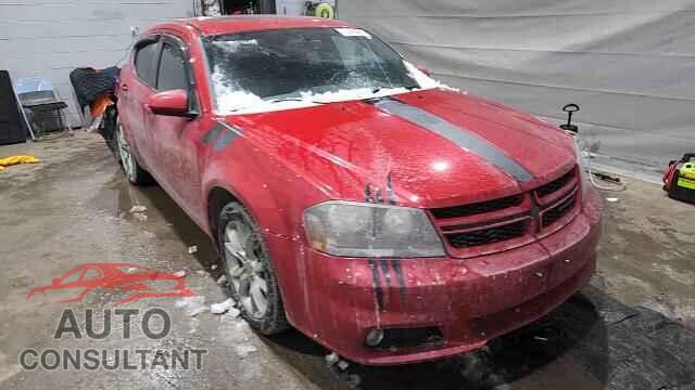 DODGE AVENGER 2013 - 1C3CDZBG2DN548384