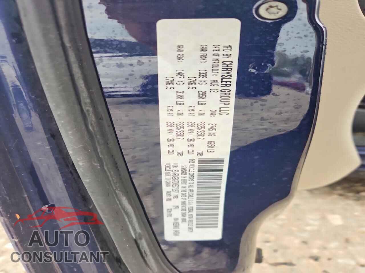 DODGE CARAVAN 2013 - 2C4RDGBG7DR537197