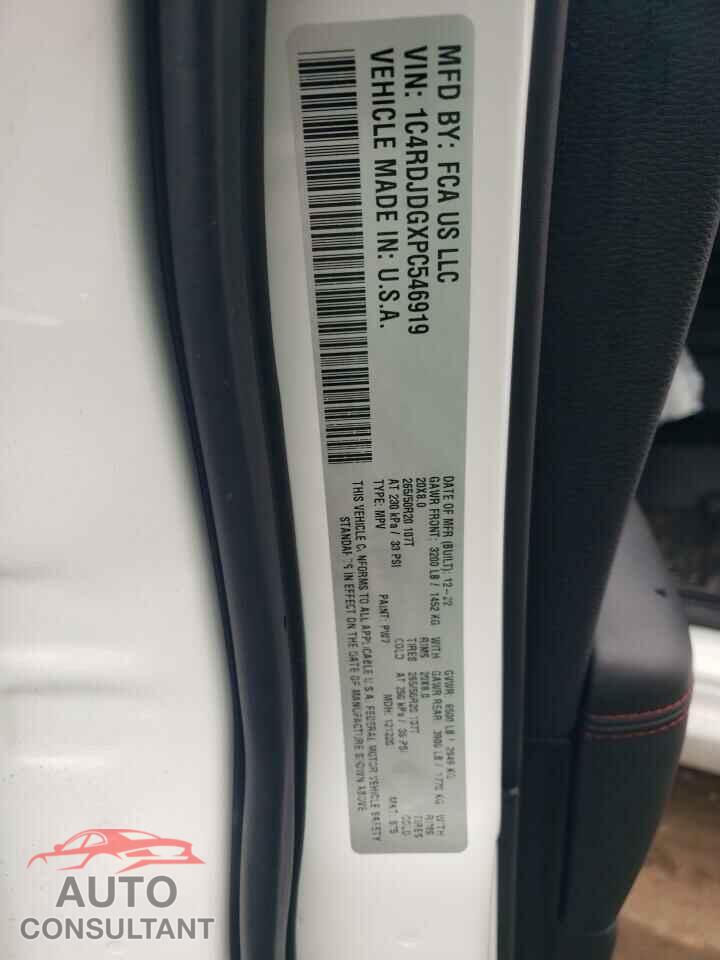 DODGE DURANGO 2023 - 1C4RDJDGXPC546919