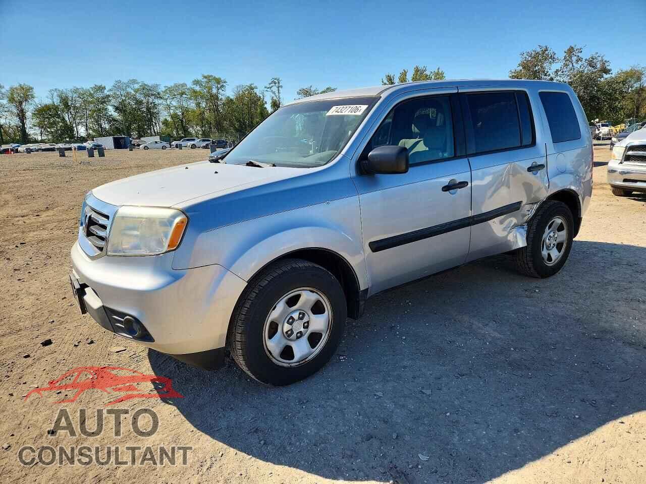 HONDA PILOT 2012 - 5FNYF3H22CB018269