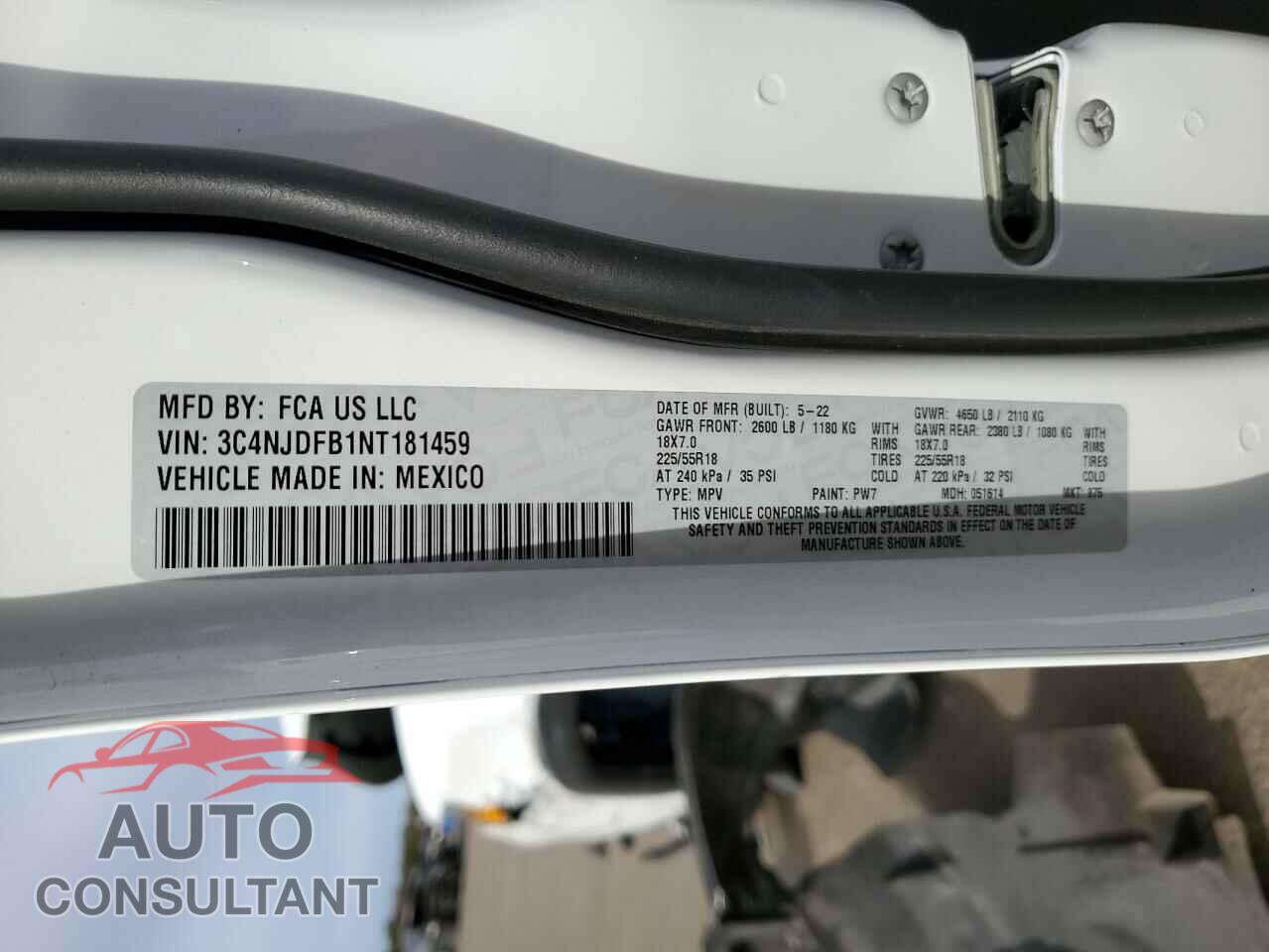 JEEP COMPASS 2022 - 3C4NJDFB1NT181459