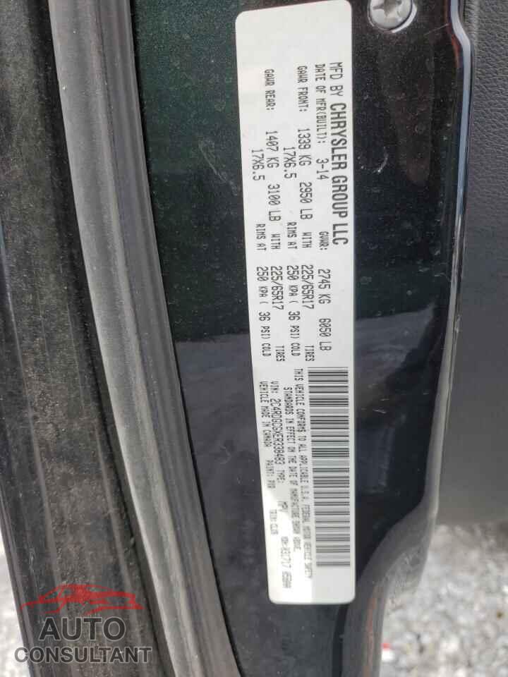 DODGE CARAVAN 2014 - 2C4RDGCGXER338483
