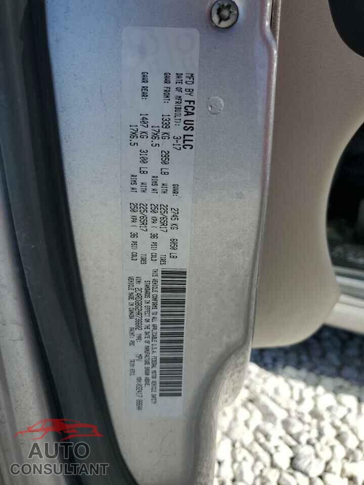 DODGE CARAVAN 2017 - 2C4RDGBG2HR736602