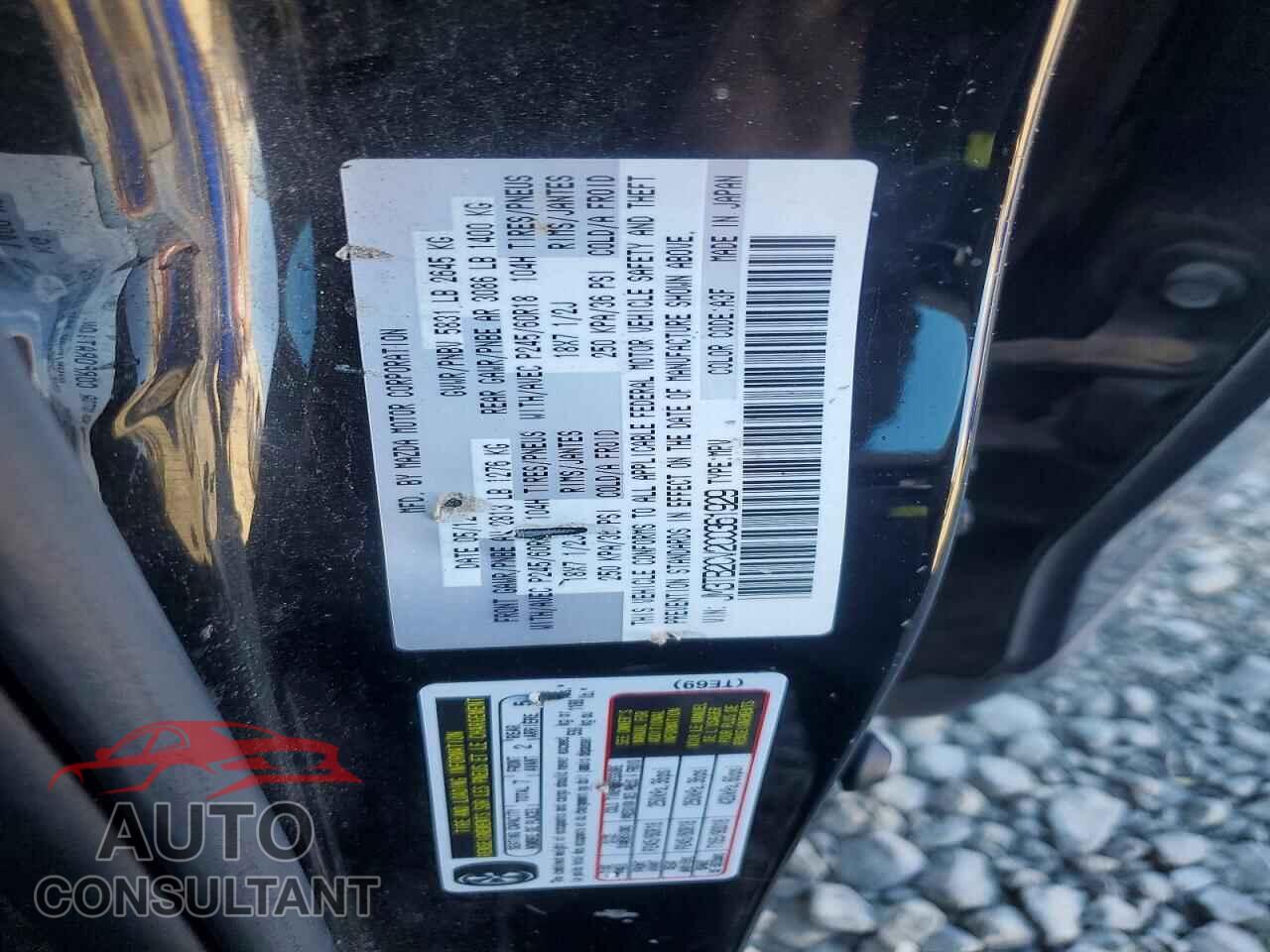 MAZDA CX-9 2012 - JM3TB2CV2C0361929