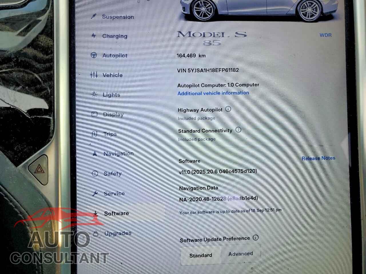TESLA MODEL S 2014 - 5YJSA1H18EFP61182