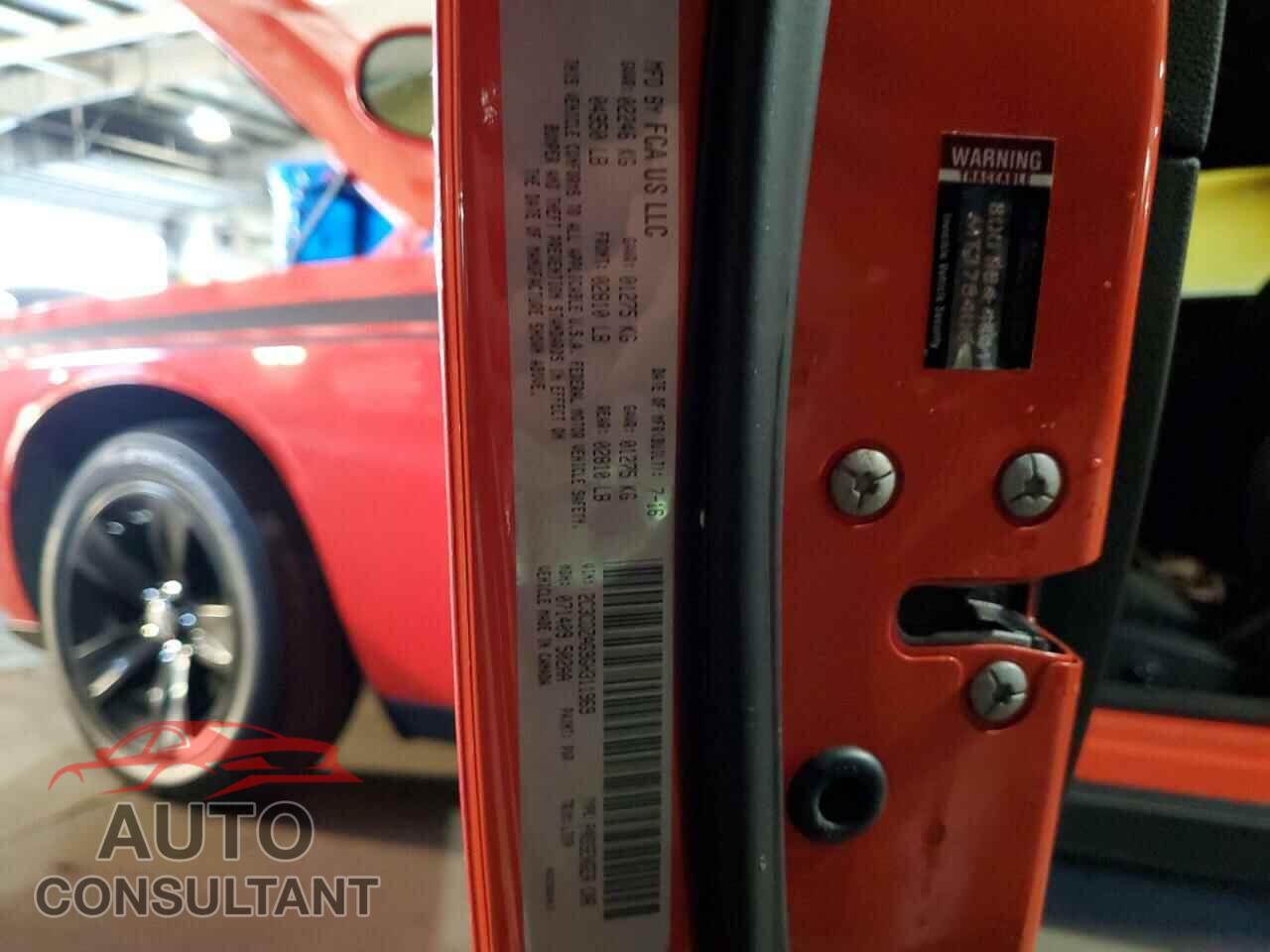 DODGE CHALLENGER 2016 - 2C3CDZAG9GH311969
