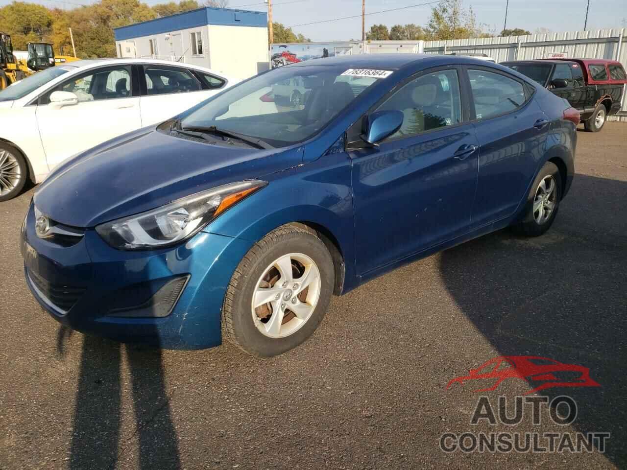 HYUNDAI ELANTRA 2014 - KMHDH4AE5EU193947