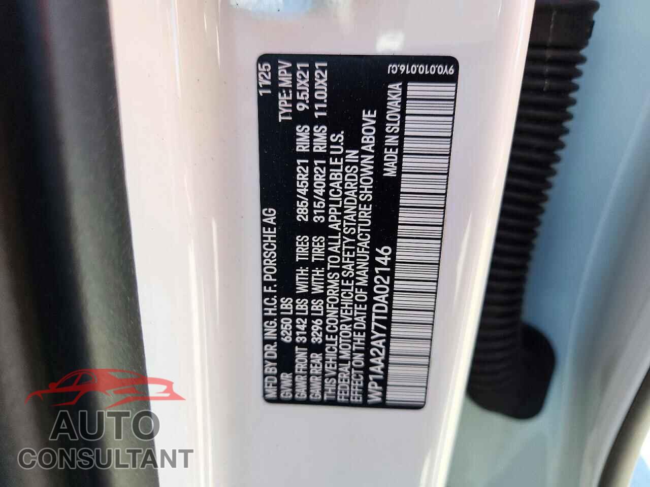 PORSCHE CAYENNE 2026 - WP1AA2AY7TDA02146