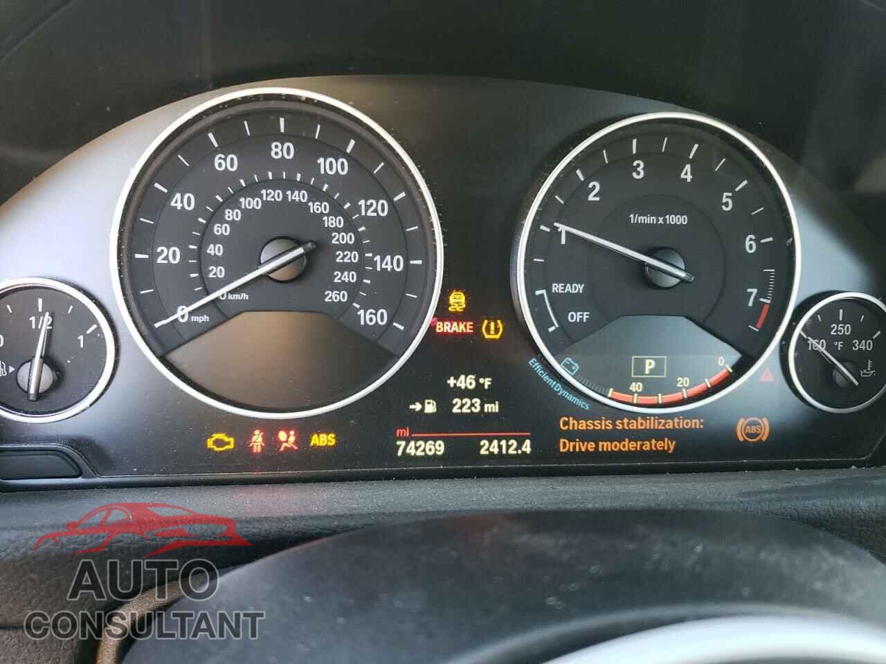 BMW 3 SERIES 2015 - WBA3C3G54FNT50909