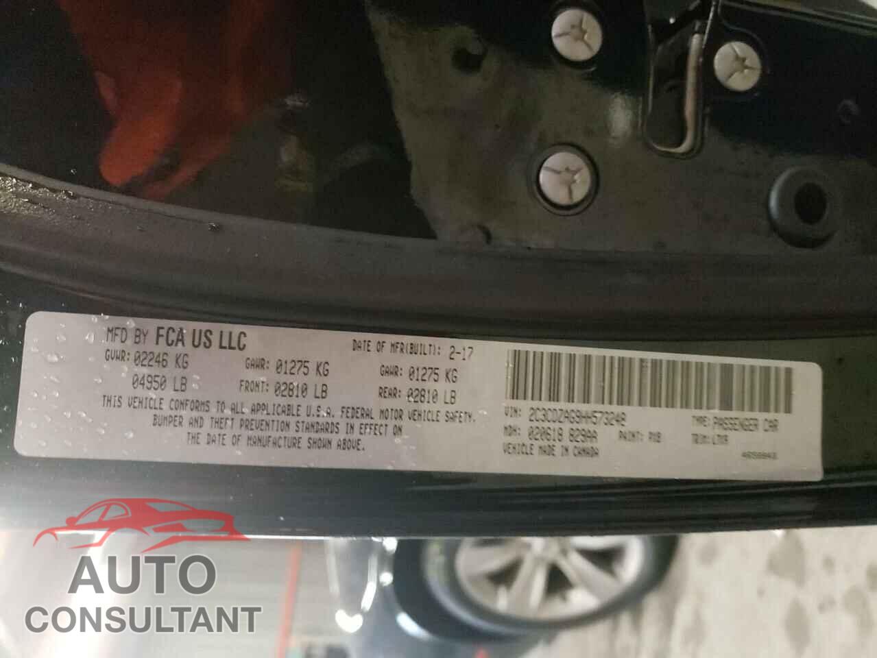 DODGE CHALLENGER 2017 - 2C3CDZAG9HH573248