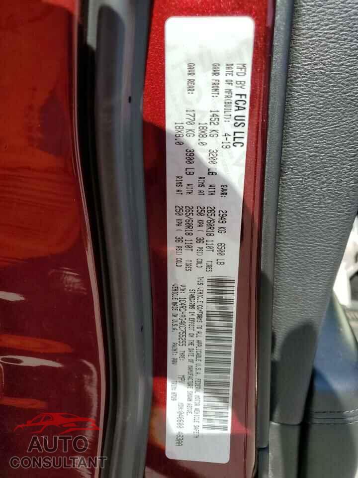 DODGE DURANGO 2019 - 1C4RDHAG4KC755255