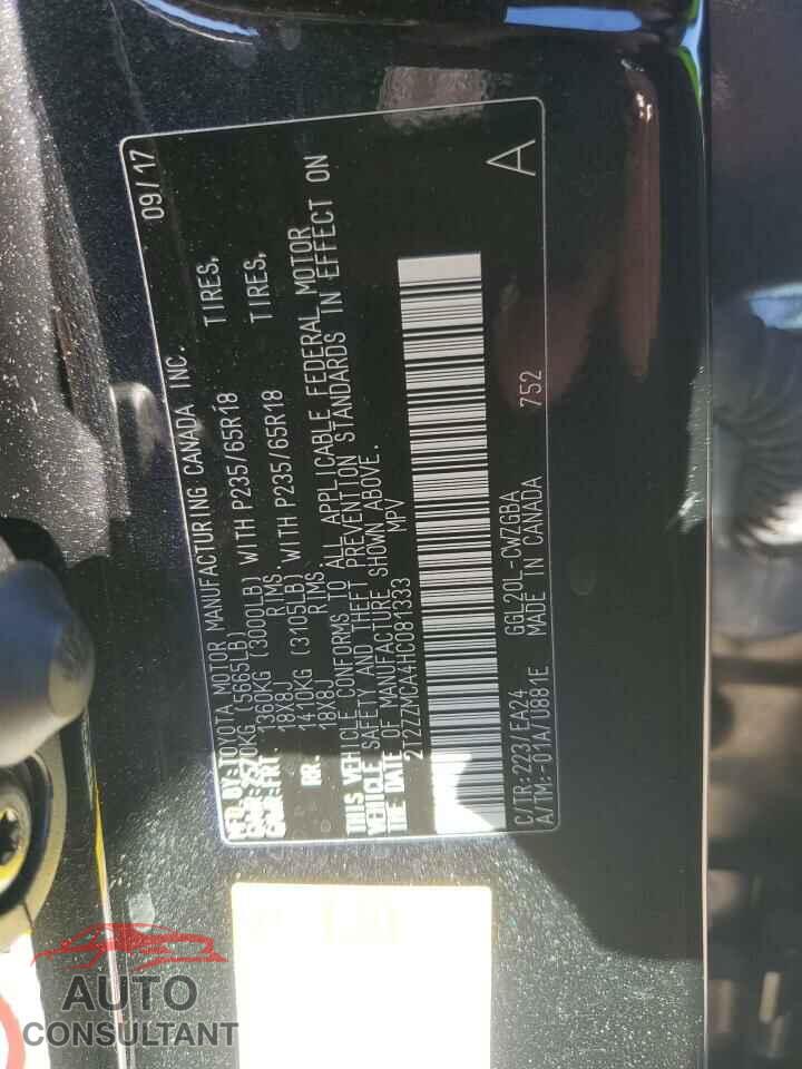 LEXUS RX350 2017 - 2T2ZZMCA4HC081333