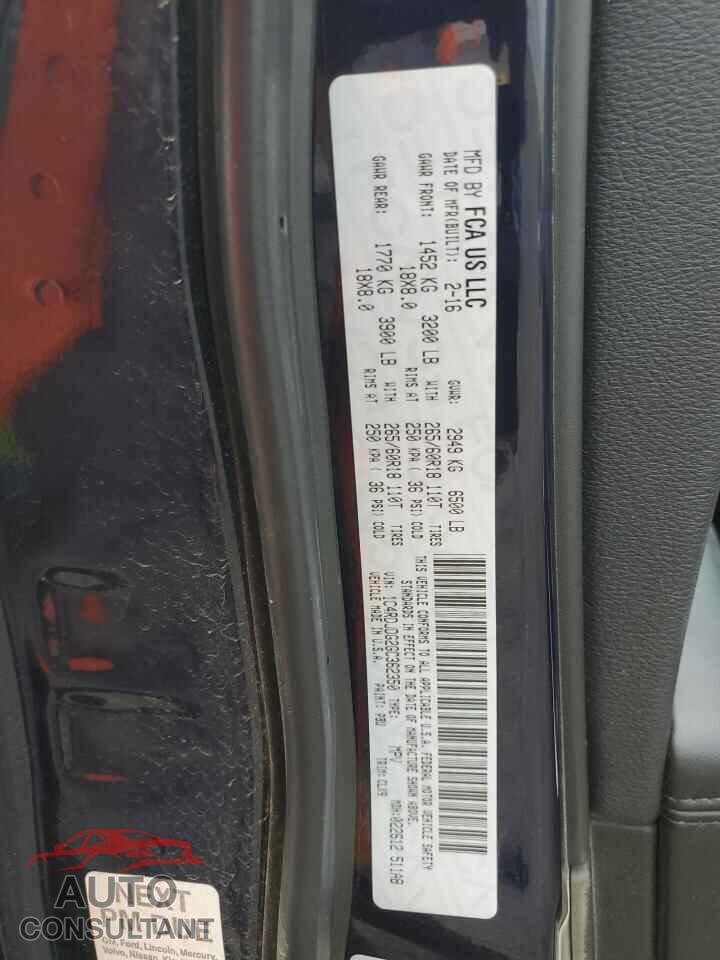 DODGE DURANGO 2016 - 1C4RDJDG2GC362350