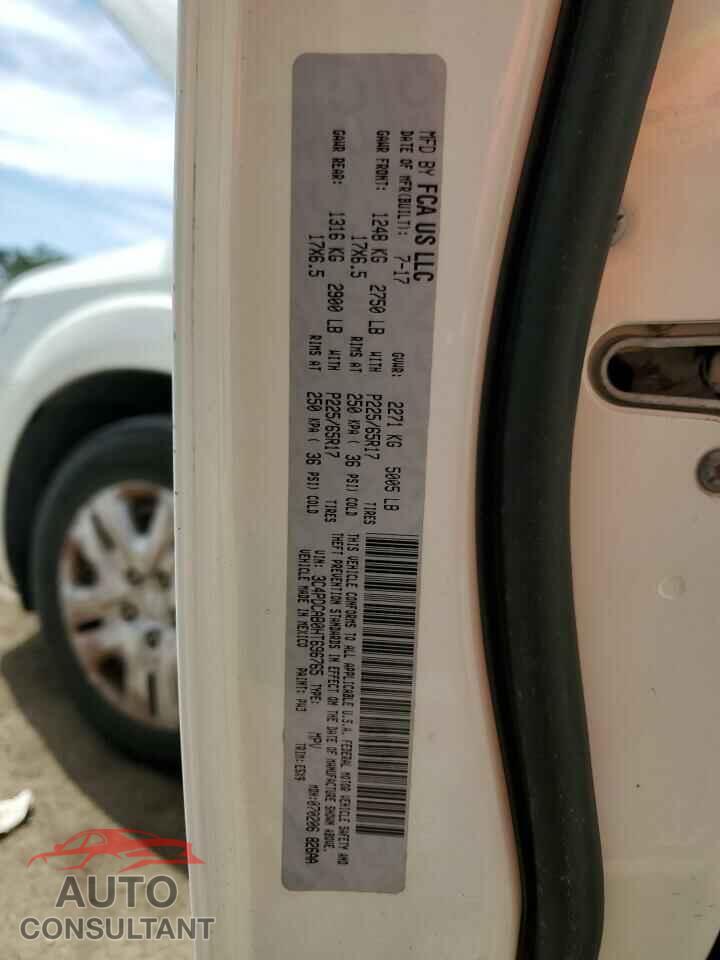 DODGE JOURNEY 2017 - 3C4PDCAB0HT696765