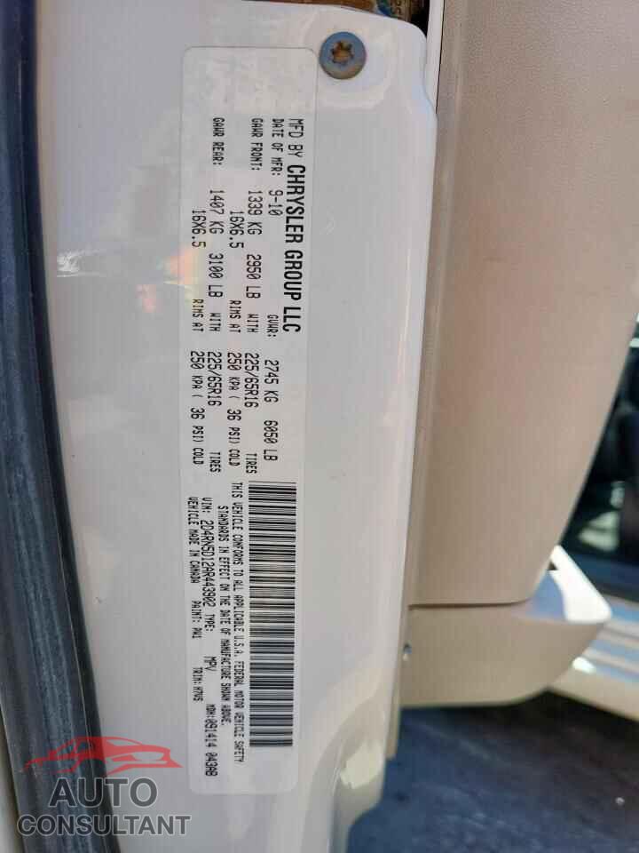 DODGE CARAVAN 2010 - 2D4RN5D12AR443902