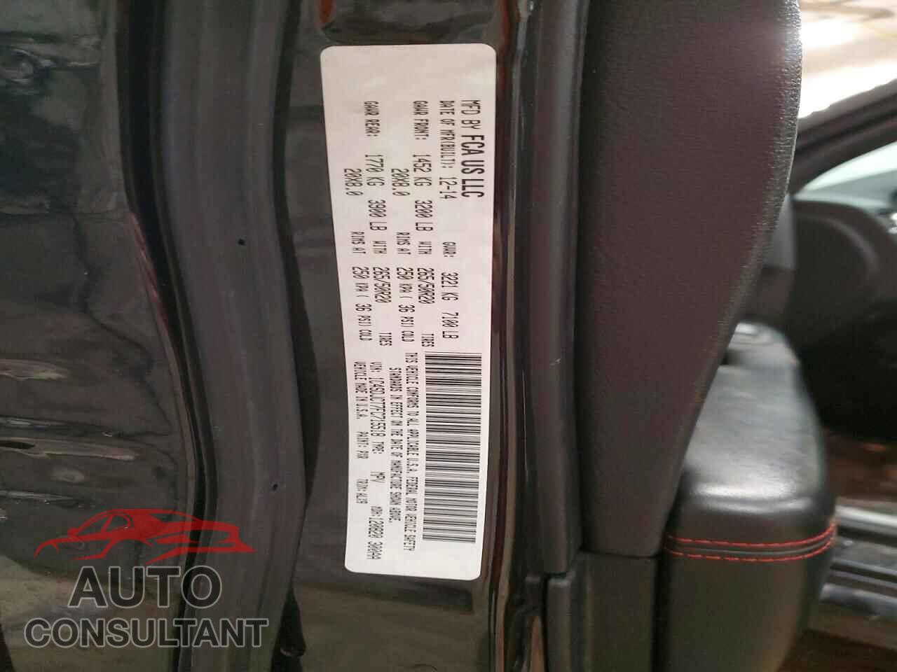 DODGE DURANGO 2015 - 1C4SDJCT7FC715518