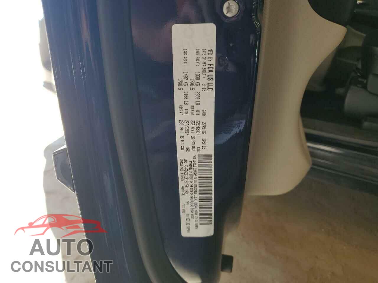 DODGE CARAVAN 2016 - 2C4RDGBG1GR122798