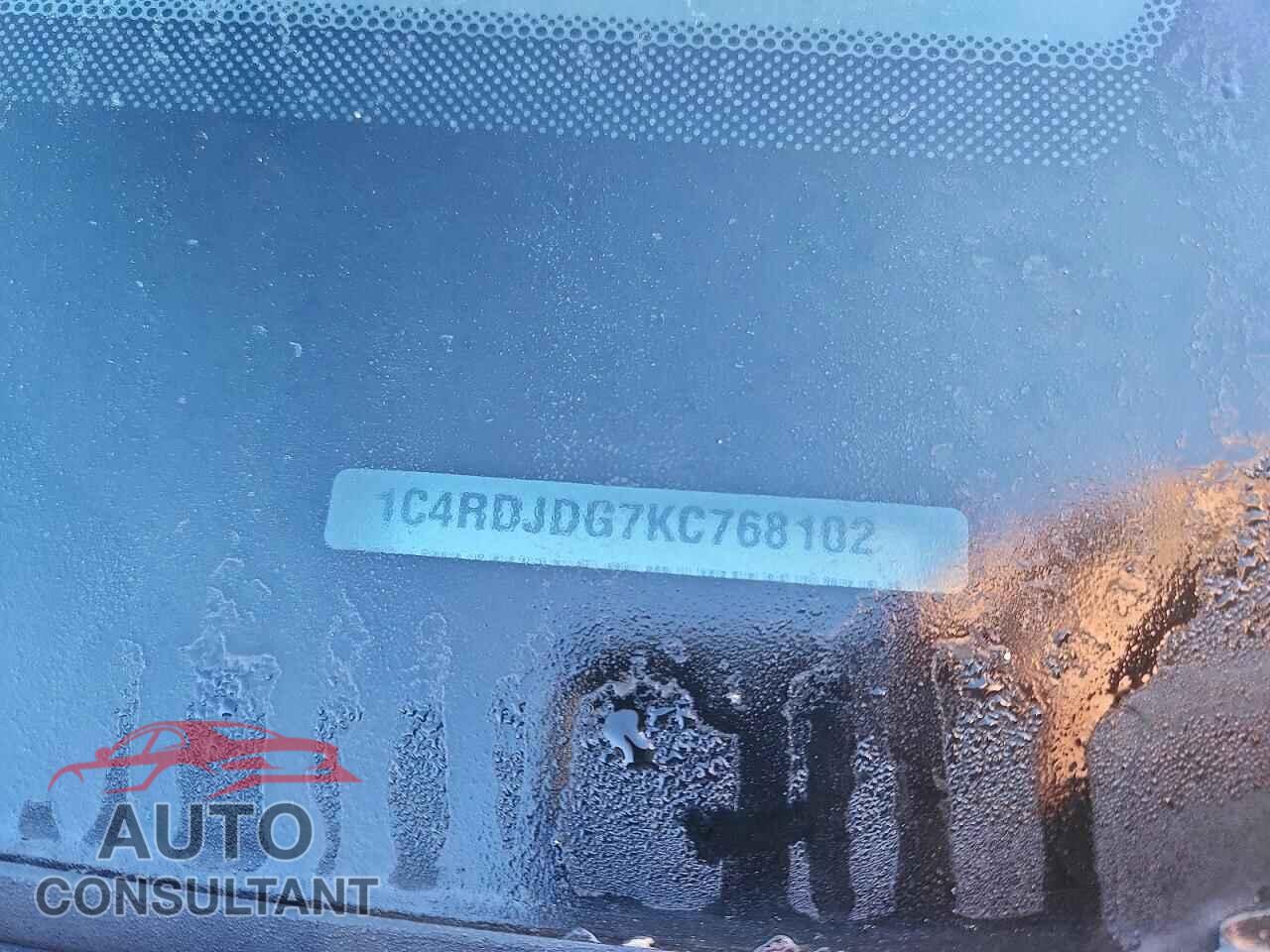DODGE DURANGO 2019 - 1C4RDJDG7KC768102