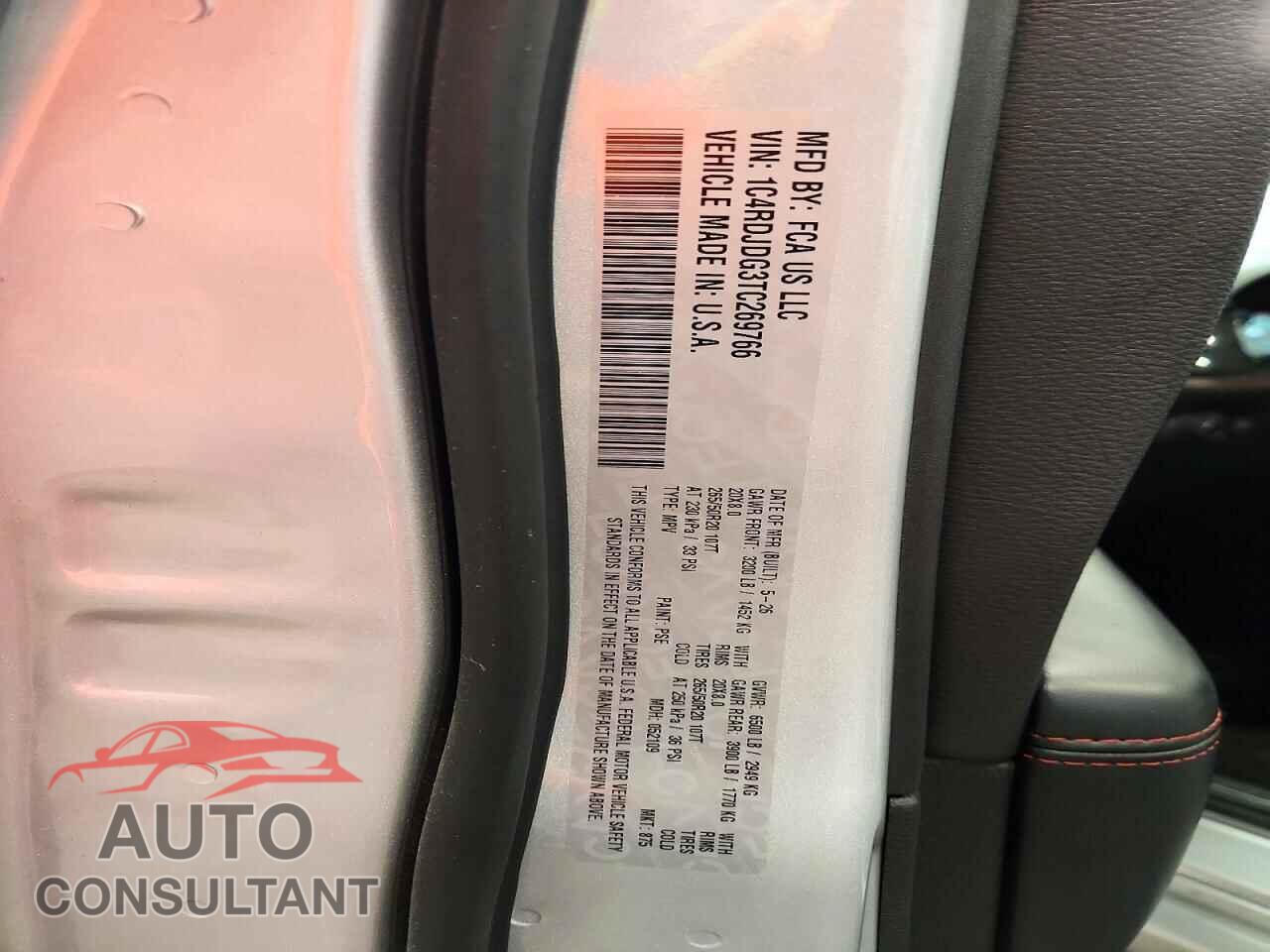 DODGE DURANGO 2026 - 1C4RDJDG3TC269766