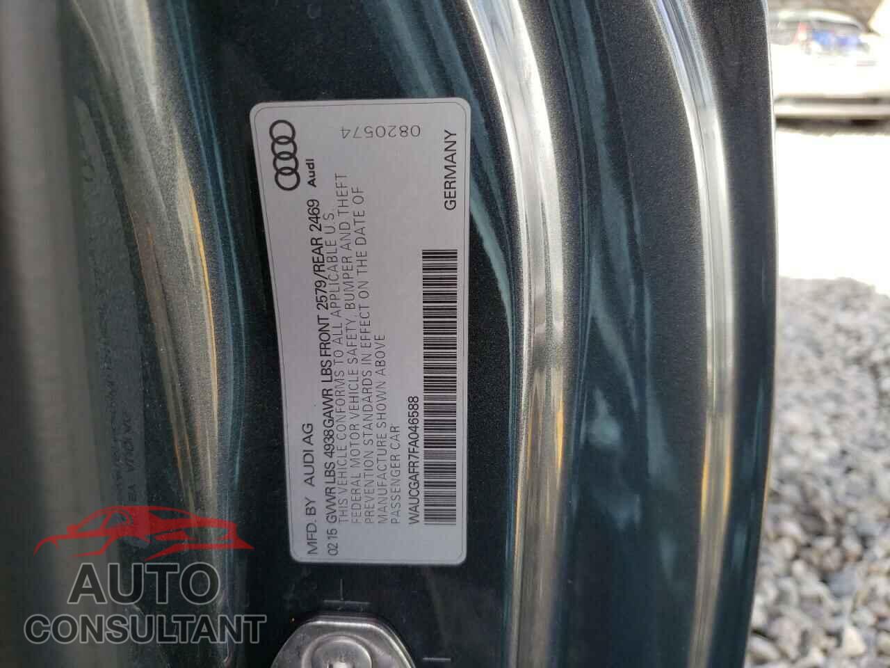 AUDI S5/RS5 2015 - WAUCGAFR7FA046588