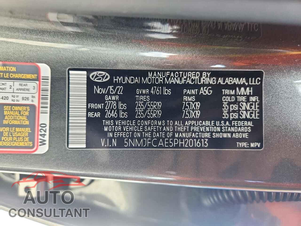 HYUNDAI TUCSON 2023 - 5NMJFCAE5PH201613