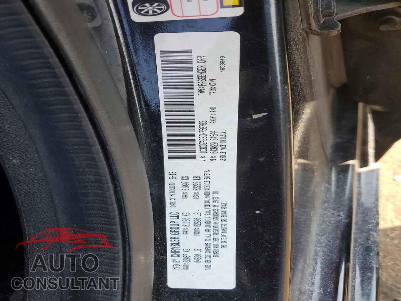 DODGE AVENGER 2013 - 1C3CDZAG2DN756783
