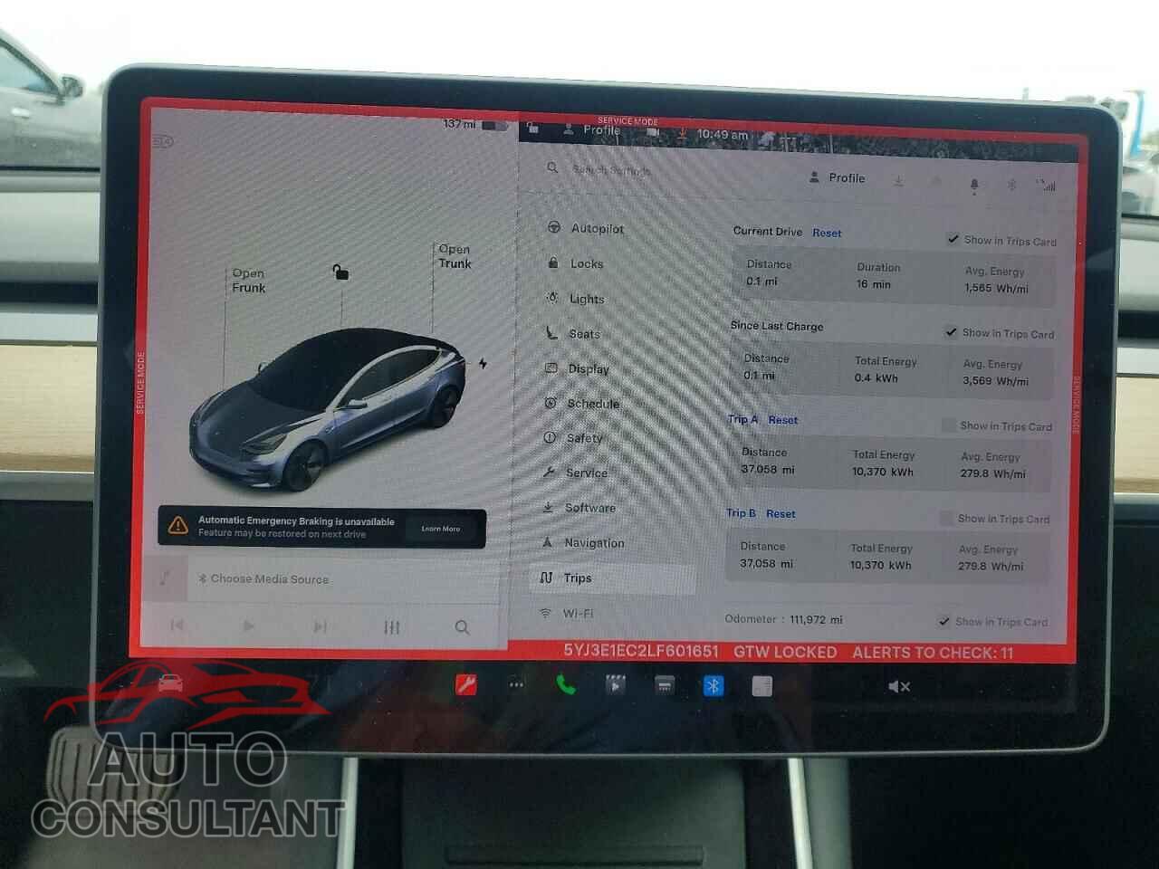 TESLA MODEL 3 2020 - 5YJ3E1EC2LF601651