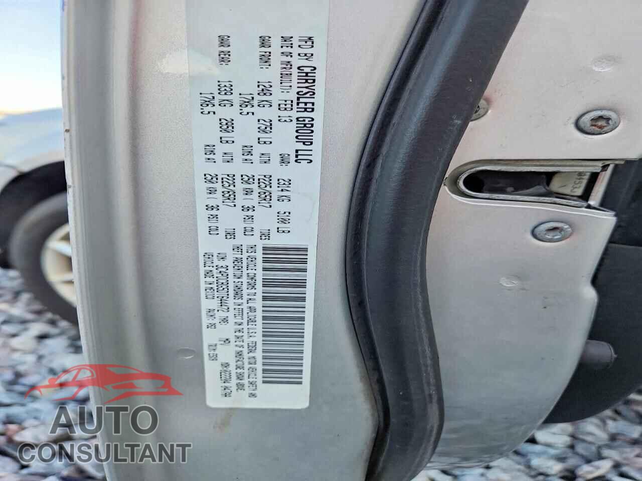 DODGE JOURNEY 2013 - 3C4PDCBG5DT644472