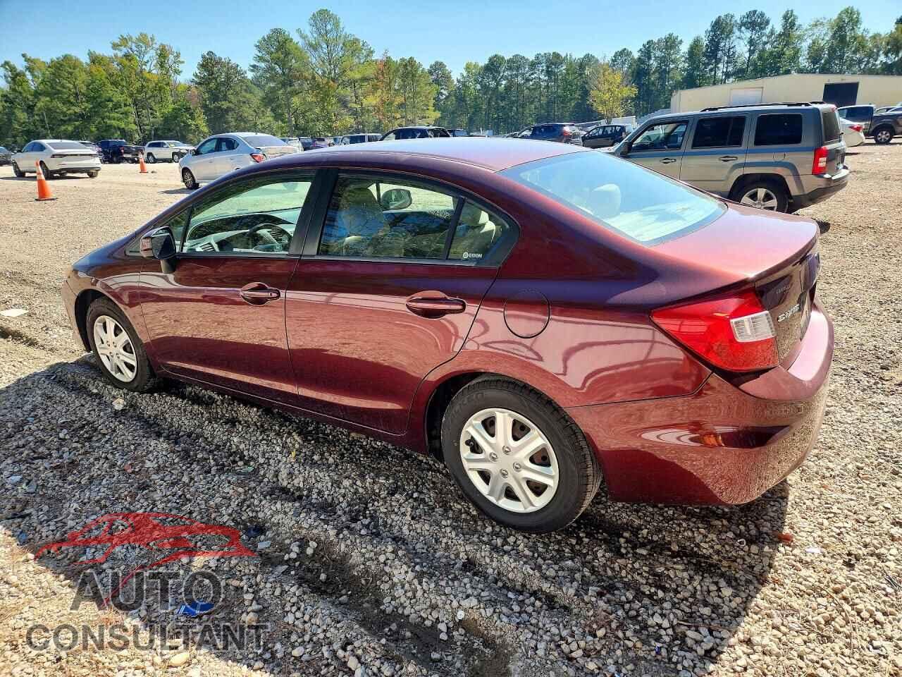 HONDA CIVIC 2012 - 19XFB2F56CE330160
