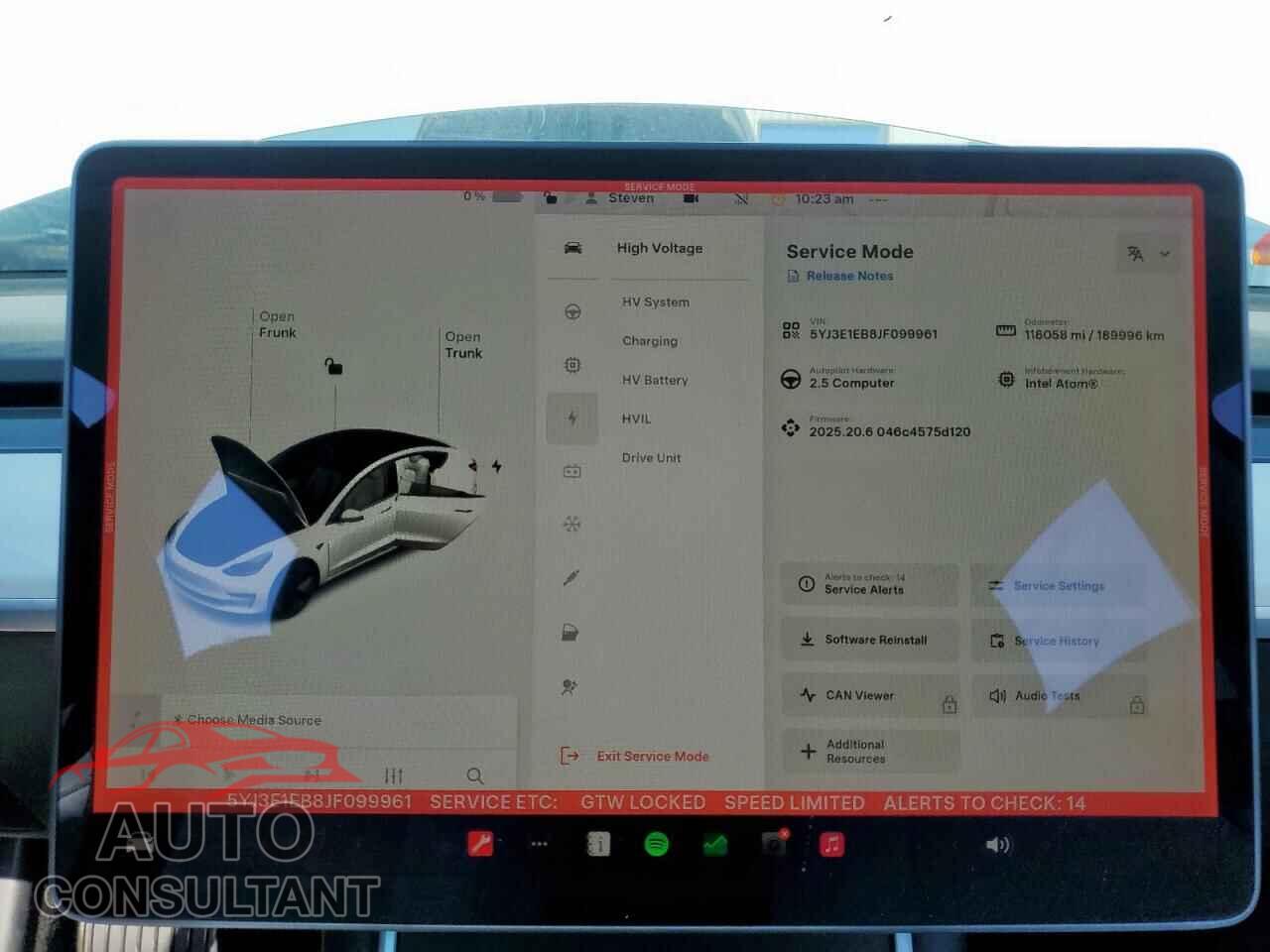 TESLA MODEL 3 2018 - 5YJ3E1EB8JF099961