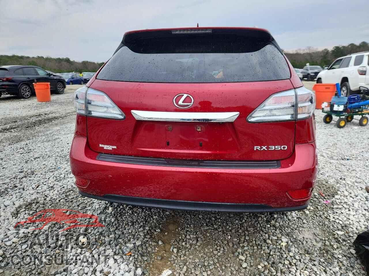 LEXUS RX350 2012 - 2T2ZK1BAXCC086033