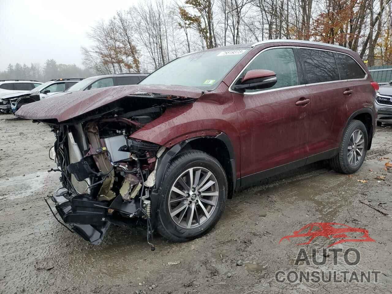 TOYOTA HIGHLANDER 2019 - 5TDJZRFH6KS959074