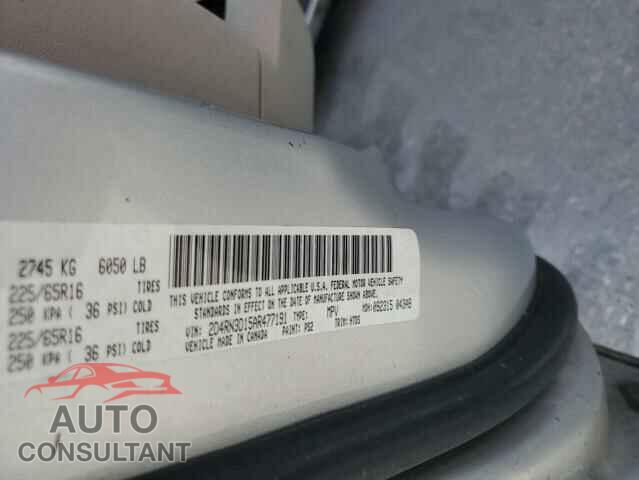 DODGE CARAVAN 2010 - 2D4RN3D15AR477191